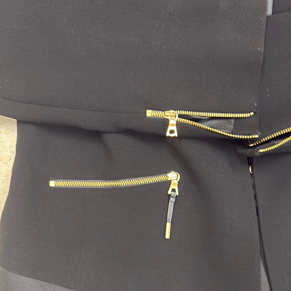 Black Blazer with Gold Accents - Picture 3 of 13
